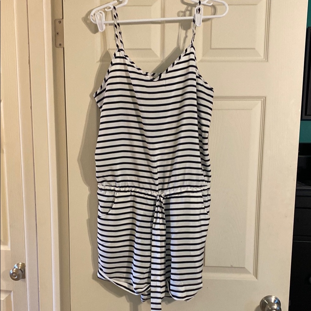 Tie waist romper